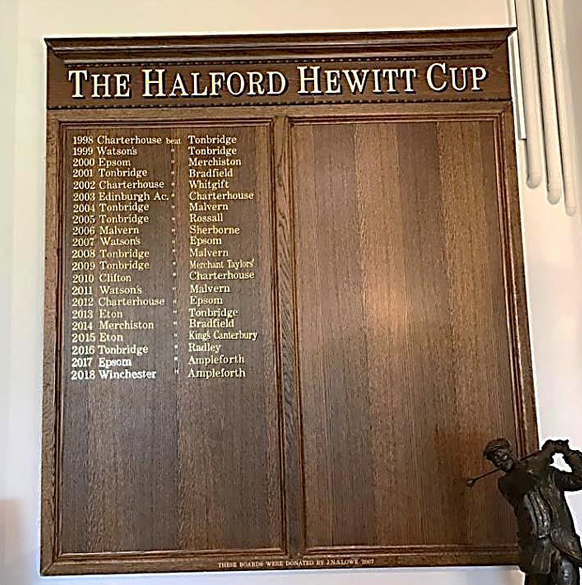 Golf Honours Board