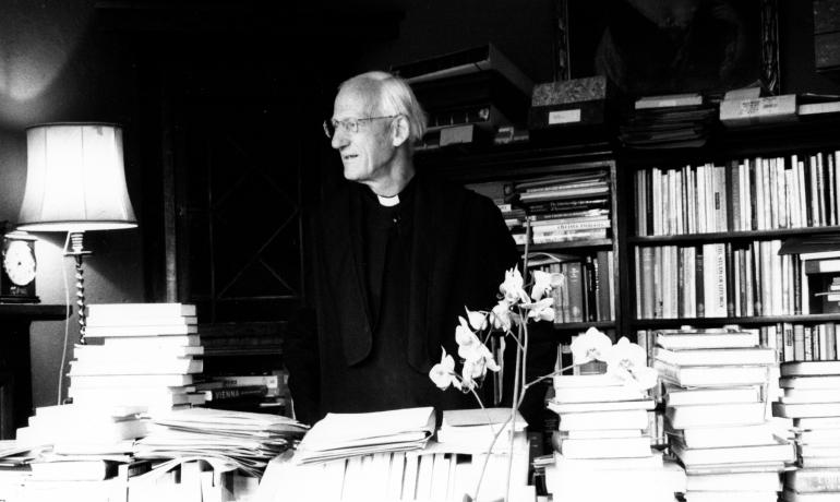 Fr Edward in his study