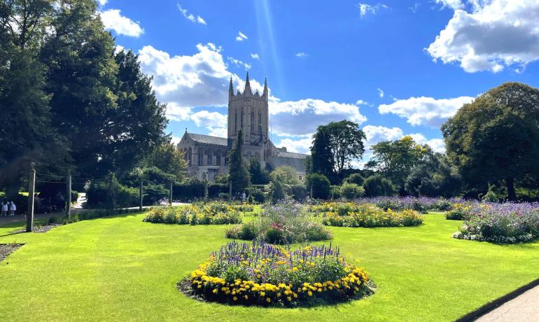 View to Bury church